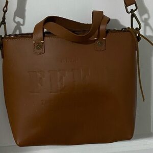 Brown Leather feed Bag